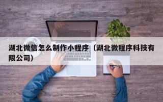 来宾湖北微信怎么制作小程序（湖北微程序科技有限公司）